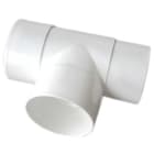 Teddington - Té F/F/F PVC Blanc- diamètre 80 mm