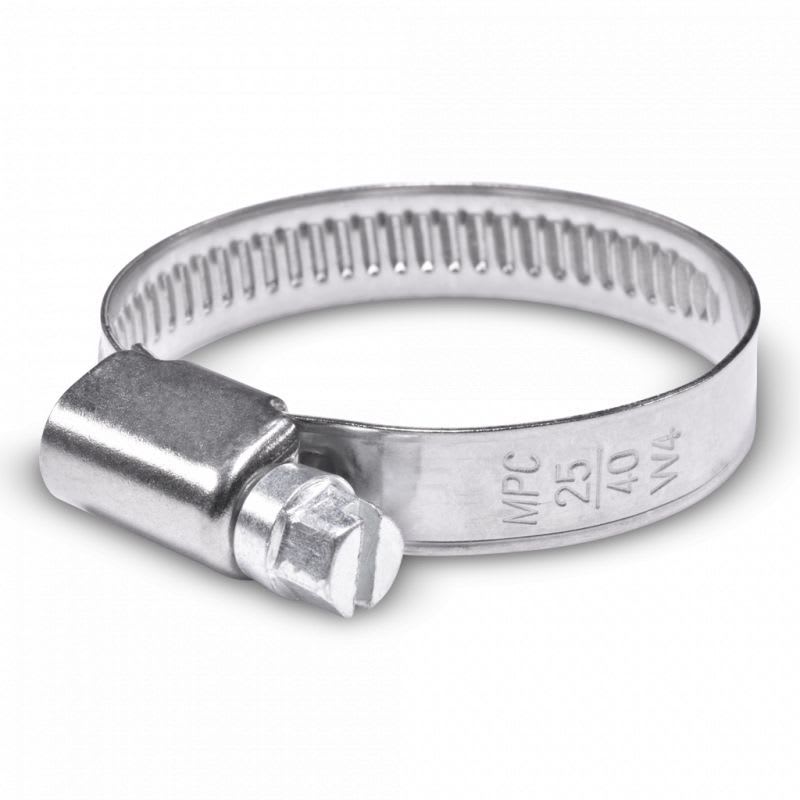 Teddington - Collier de serrage INOX pour tuyau diam. 22 et 25 mm (collier 25-45 mm)