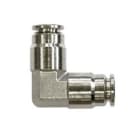 Teddington - Coude 90° Acier Nickelé pour tuyau HP 3/8