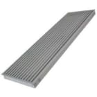 Teddington - Grille de sol 1000x150 alum. anodisé avec registre de débit d'air LMT-S-15-SP