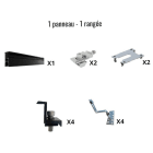 Teddington - Kit de fixation pour panneau solaire suivant sur toiture en bac acier