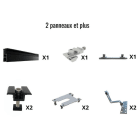 Teddington - Kit de fixation pour panneau solaire suivant sur toiture tuile en pose portrait