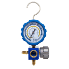 Teddington - Manomètre 1 voie sous blister BP bleu (R32, R134a, R410A & R407C) sans flexible