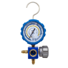 Teddington - Manomètre 1 voie sous blister BP bleu (R22, R134a, R410A & R407C) sans flexible