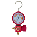 Teddington - Manomètre 1 voie sous blister HP rouge (R32, R134a, R410A & R407C) sans flexible