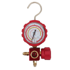 Teddington - Manomètre 1 voie sous blister HP rouge (R22, R134a, R410A & R407C) sans flexible