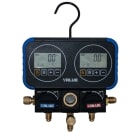 Teddington - Manomètre électronique 2 voies tous fluides coffret classe 0.4 avec 3 flexibles