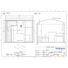 Teddington - Cabine hammam sur-mesure 11 m3 prête à carreler en panneaux de 80 mm