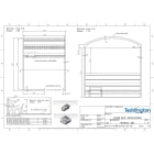 Teddington - Cabine hammam sur-mesure 15 m3 prête à carreler en panneaux de 80 mm