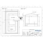 Teddington - Cabine hammam sur-mesure 25 m3 prête à carreler en panneaux de 80 mm