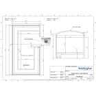 Teddington - Cabine hammam sur-mesure 25 m3 prête à carreler en panneaux de 80 mm