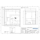 Teddington - Cabine hammam sur-mesure 6 m3 prête à carreler en panneaux de 80 mm