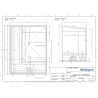 Teddington - Cabine hammam sur-mesure 7 m3 prête à carreler en panneaux de 80 mm