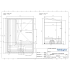 Teddington - Cabine hammam sur-mesure 7 m3 prête à carreler en panneaux de 80 mm