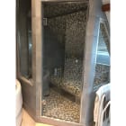 Teddington - Porte en verre pour hammam sans bâti sur mesure, largeur 600 mm (+/- 50 mm)