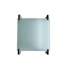 Teddington - Plaque en verre de protection de la sortie vapeur pour hammam 300 x 300 mm