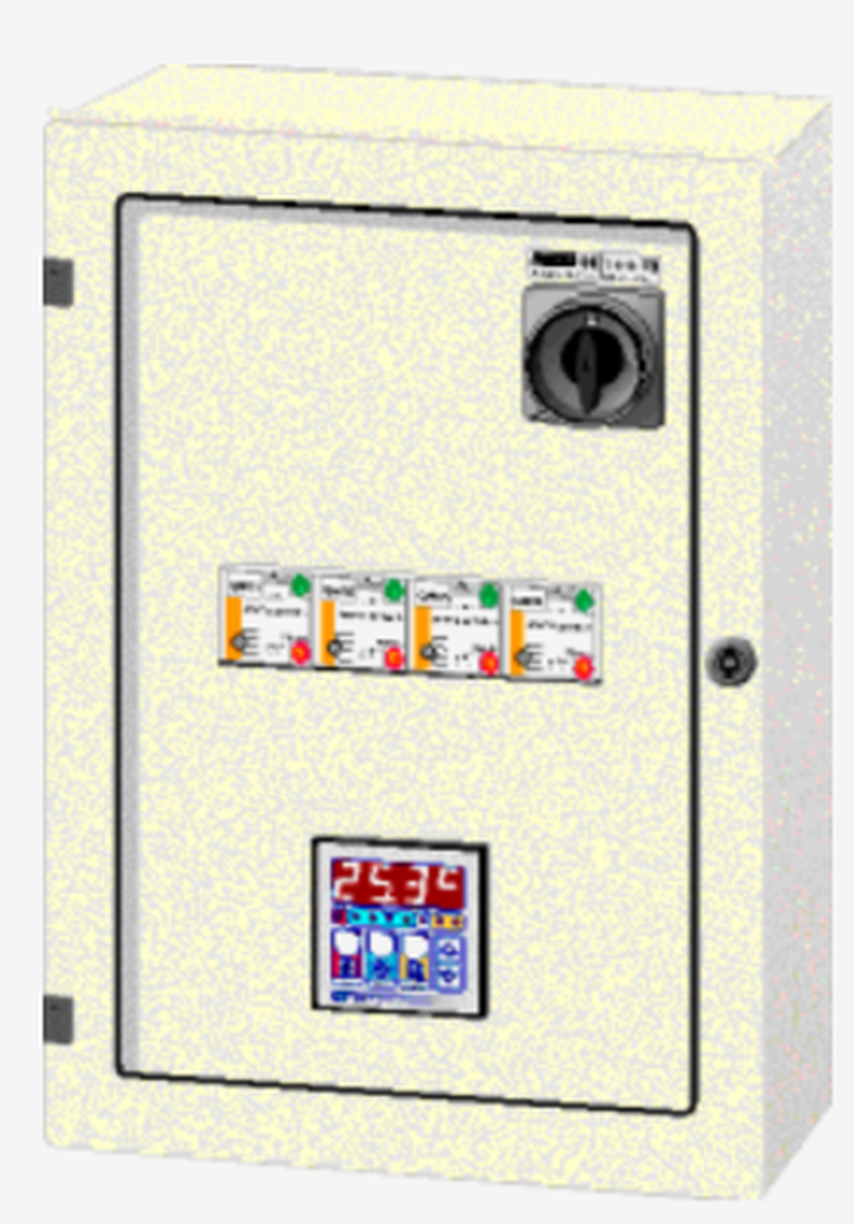Teddington - Armoire électrique avec afficheur & sonde température et hygrométrie pour 3 ROOF