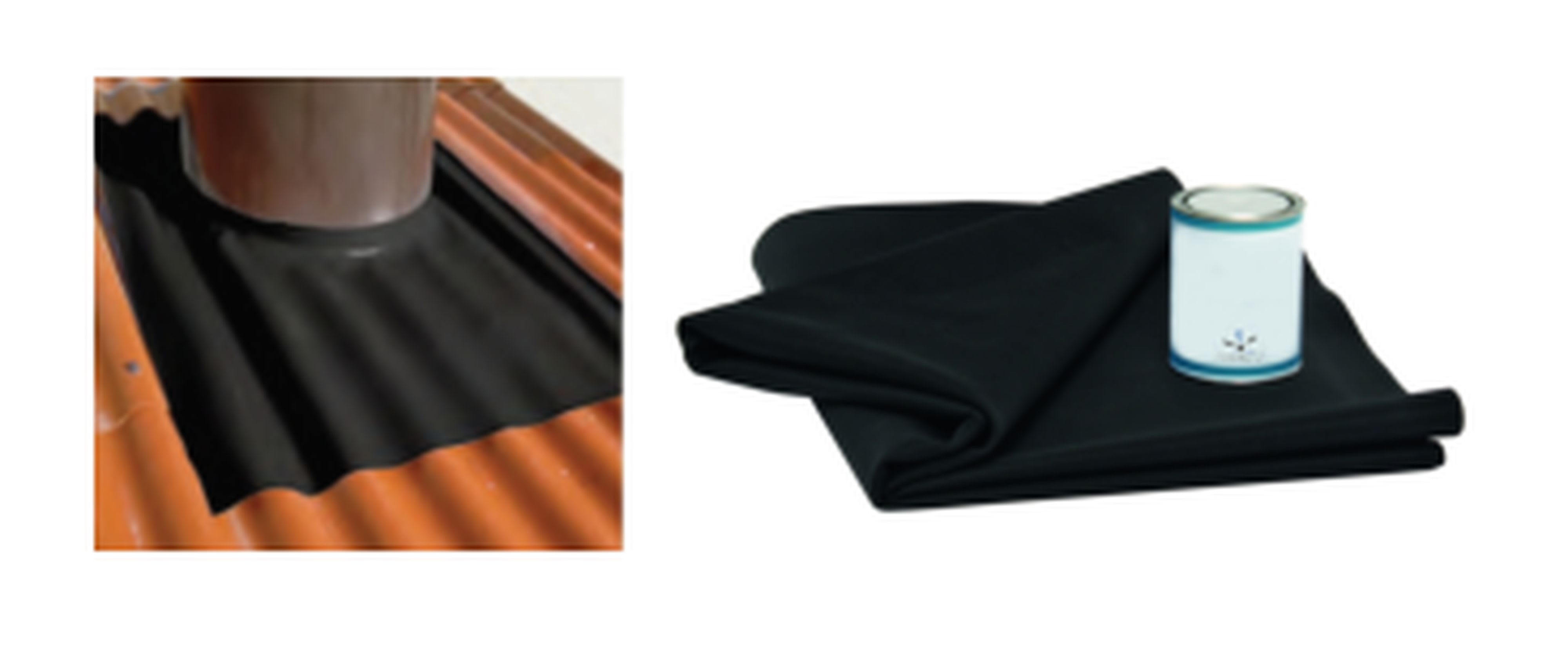 Teddington - Kit d'étanchéité avec membrane EPDM noire et colle