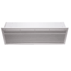 Teddington - Rideau d'air à eau chaude 24 kW Encastré 2 mètres - Grille blanche RAL9016