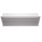 Teddington - Rideau d'air à eau chaude 12 kW Encastré 1 mètre - Grille blanche RAL9016