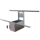 Teddington - Support au sol à lester pour 2 panneaux solaires portrait 35°