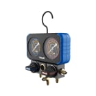Teddington - Manomètre 2 voies en coffret classe 1.0 (R32, R134a, R407C & R410A) avec 3 flex
