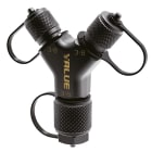 Teddington - Raccord d'évacuation et de transfert rapide 3/8"-3/8"-3/8"