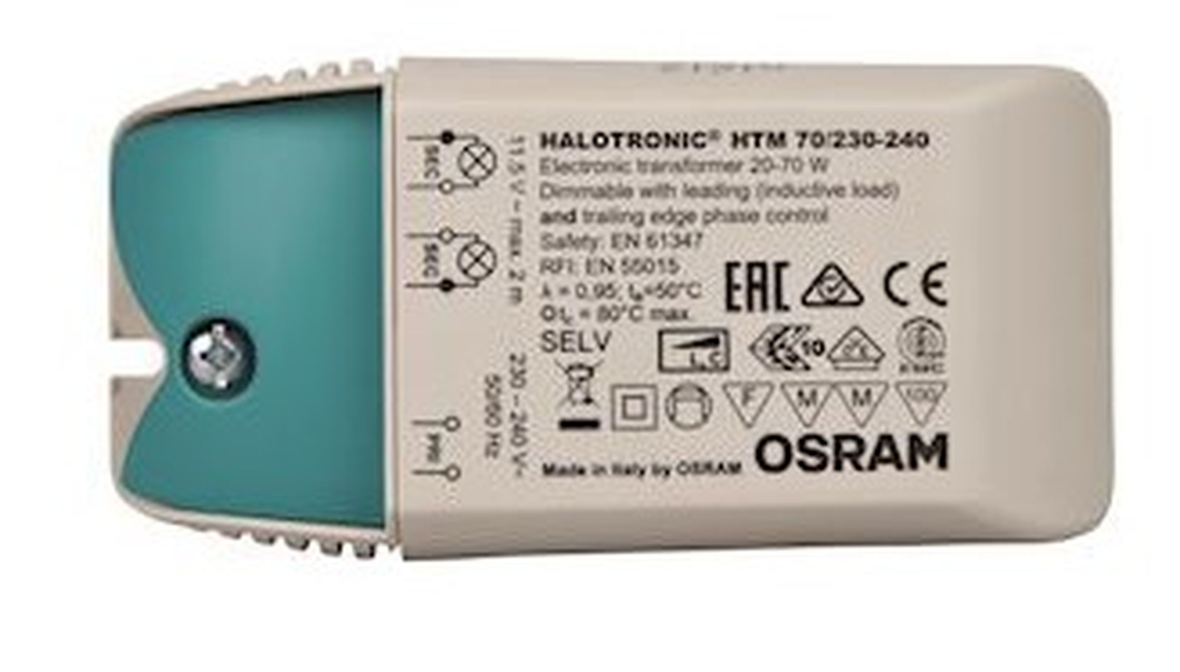 Teddington - Transformateur électronique 230-12V 70VA - 20W à 70W