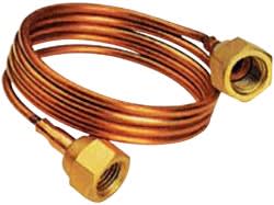 Teddington - Tube capillaire avec poussoir pour schrader, écrou 1/4", longueur 600 mm