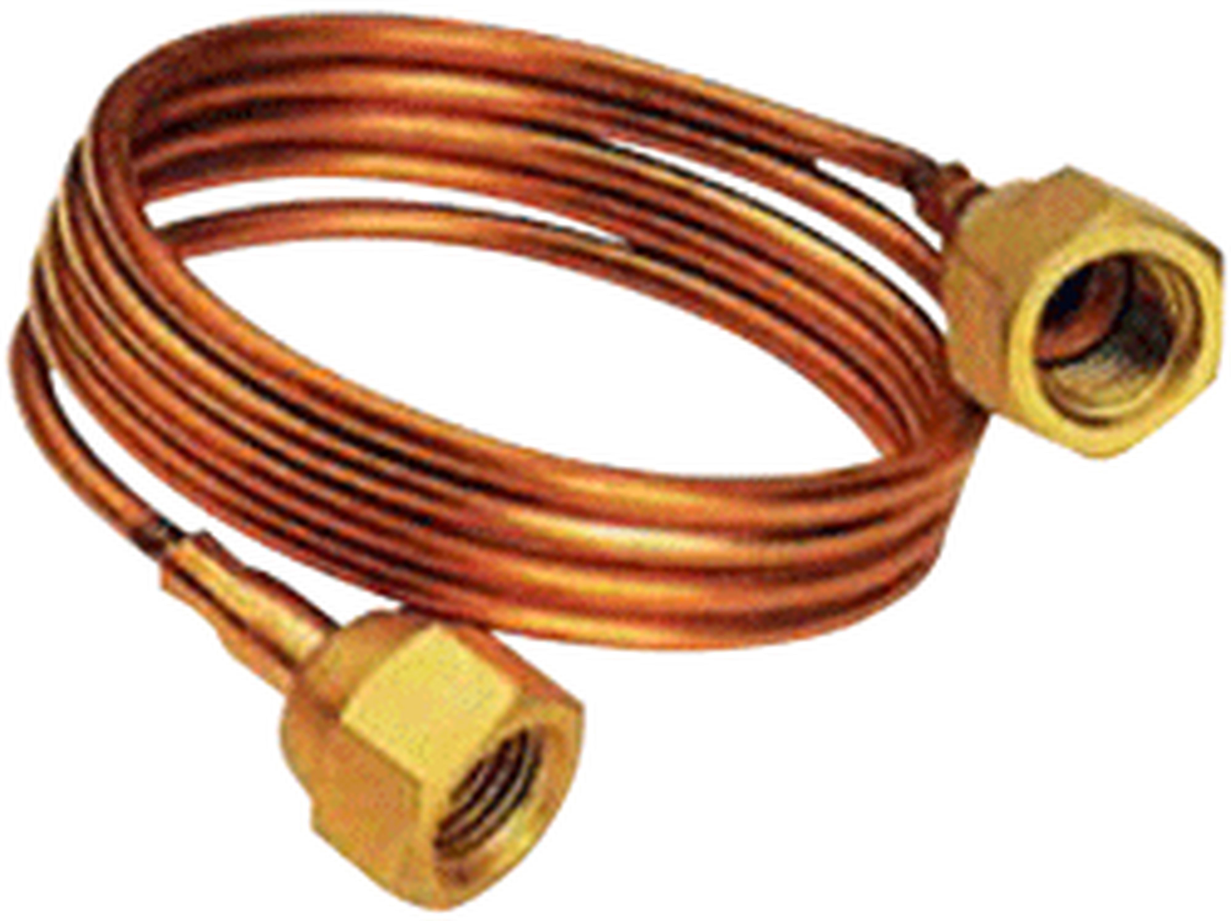 Teddington - Tube capillaire avec poussoir pour schrader, écrou 1/4", longueur 900 mm