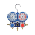 Teddington - Manomètre 2 voies en coffret (R22, R134a, R404A & R407C) avec 3 flexibles 1,5 m