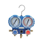 Teddington - Manomètre 2 voies en coffret (R32, R134a, R407C & R410A) avec 3 flexibles 1,5 m