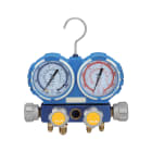 Teddington - Manomètre 4 voies en coffret (R32, R410A, R134a, R407C) avec 4 flexbiles 1,5 m