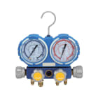 Teddington - Manomètre 4 voies en coffret (R32, R410A, R134a, R407C) avec 4 flexbiles 1,5 m