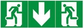 Atx - FDBAESLED - Etiquette de signalisation pour bloc de secours Flèche droite