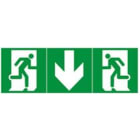 Atx - FDBAESLED - Etiquette de signalisation pour bloc de secours Flèche droite