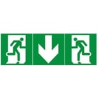 Atx - FDBAESLED - Etiquette de signalisation pour bloc de secours Flèche droite