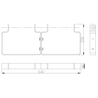 Atx - CLED - Fixation double en acier INOX 304 (A2) pour luminaire CLED ATEX / IECEx