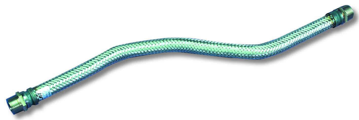 Atx - DB - Flexible longueur 100 mm male / male Acier Inox 1/2" NPT