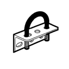 Atx - FD - Kit fixation sur tube 2"Acier Inox