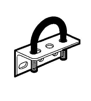 Atx - FD - Kit fixation sur tube 1"1/4 - 1"1/2 Acier