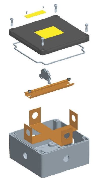 Atx - JBEP - Boite de jonction 170x170x91percée Polyester