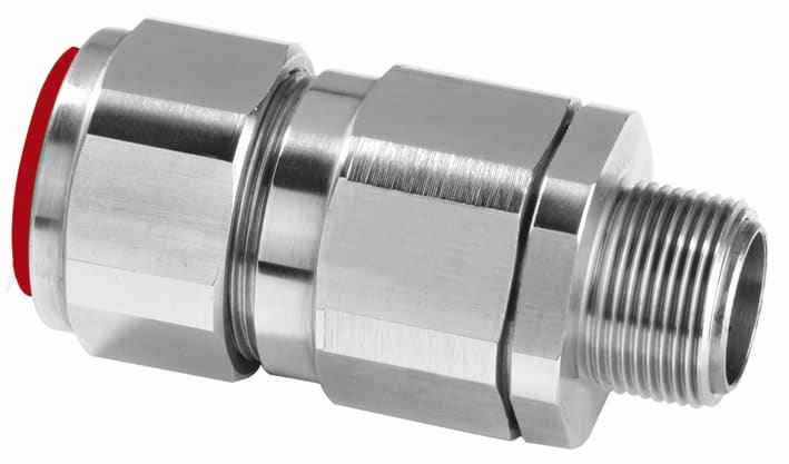 Atx - PX2K - Presse etoupe cable arme Laiton nickelé 2" NPT ATEX / IECEx