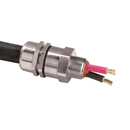 Atx - PX - Presse etoupe cable non arme Laiton nickelé 2" NPT ATEX / IECEx