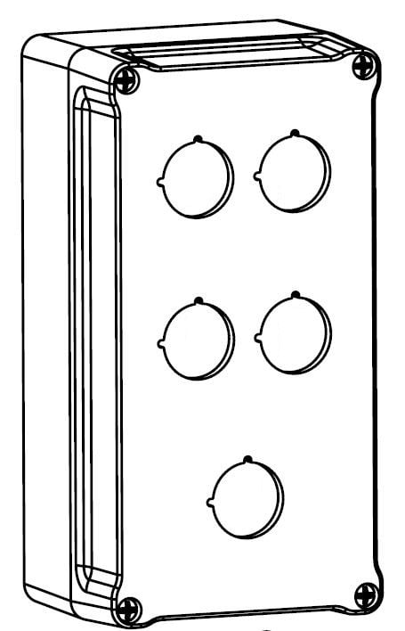 Atx - Unicode 2 - Poste de commande 5 fonctions vide Polyester