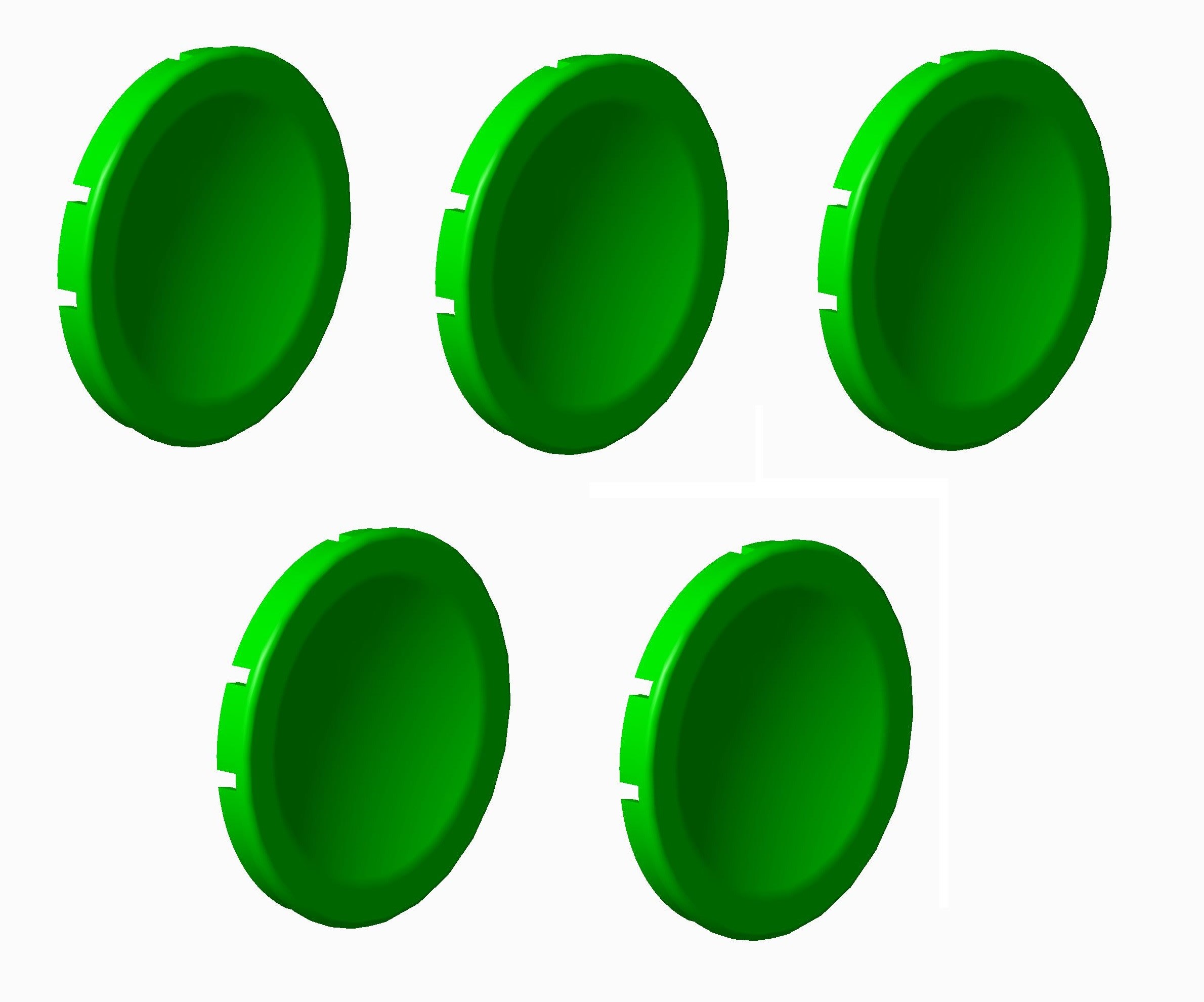 Atx - Unicode 2 - Lot de 5 pastilles vertes