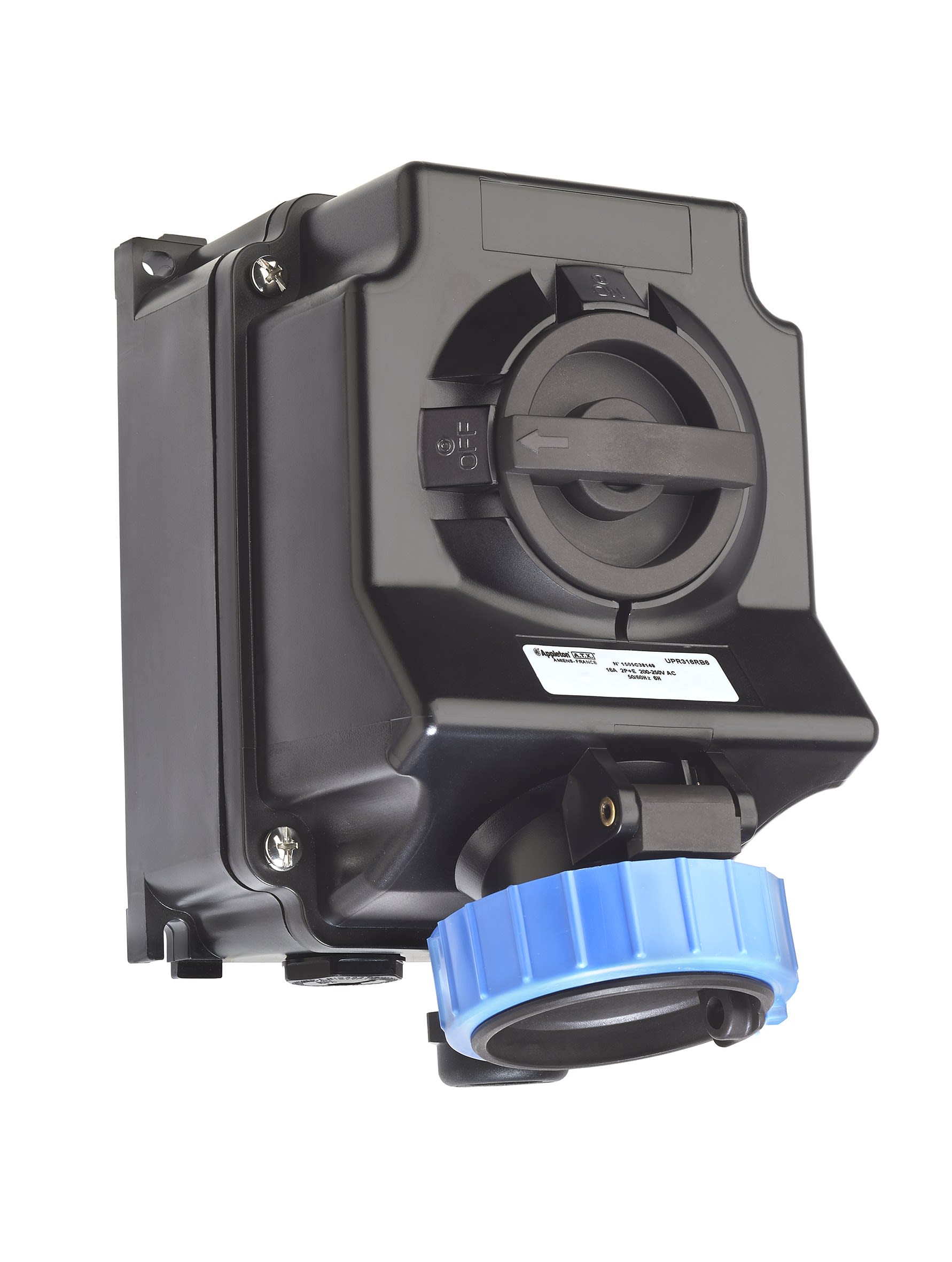 Atx - UPR - Prise Murale 16A 3P+T Polyamide ATEX / IECEx 200-250 V 50/60 Hz