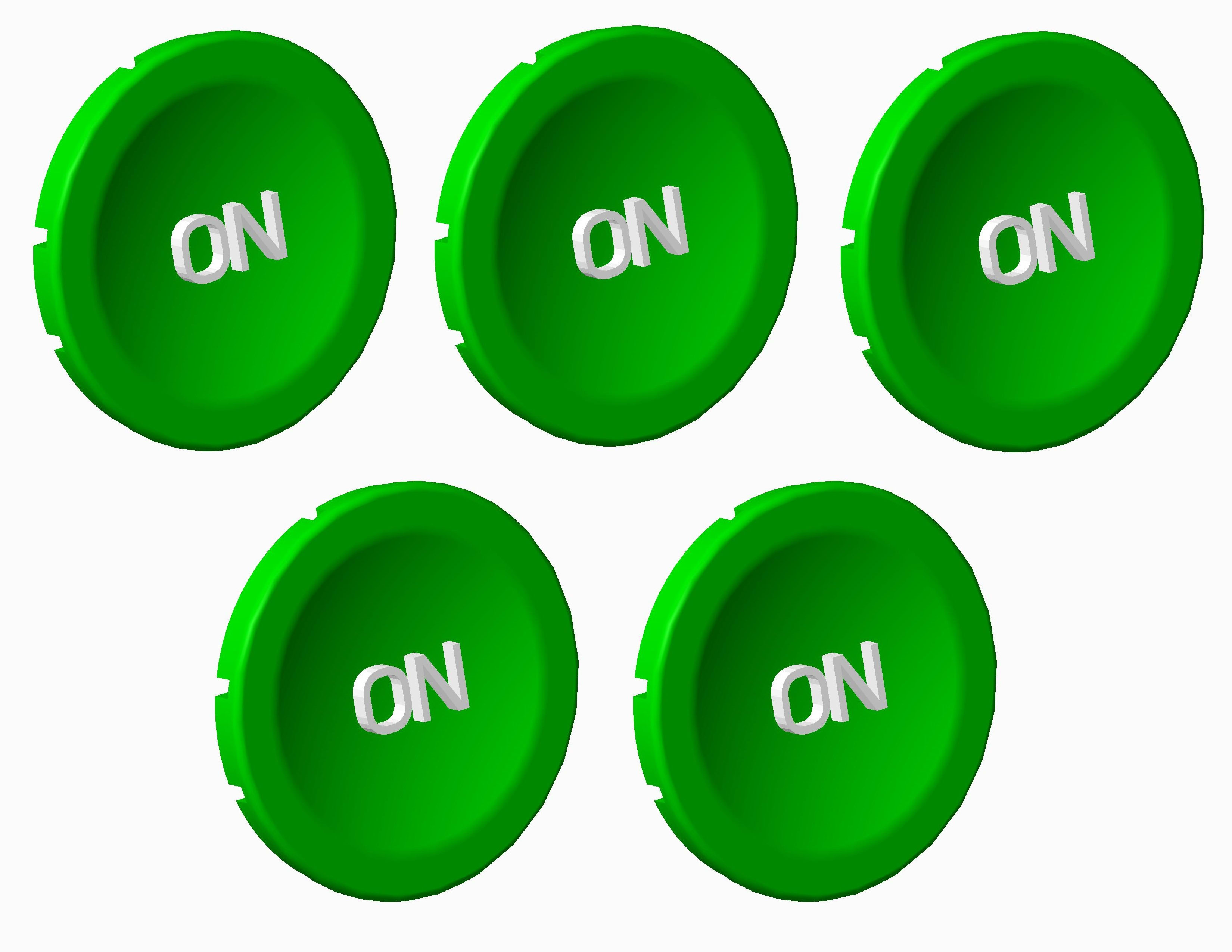 Atx - Unicode 2 - Lot de 5 pastilles vertes ON