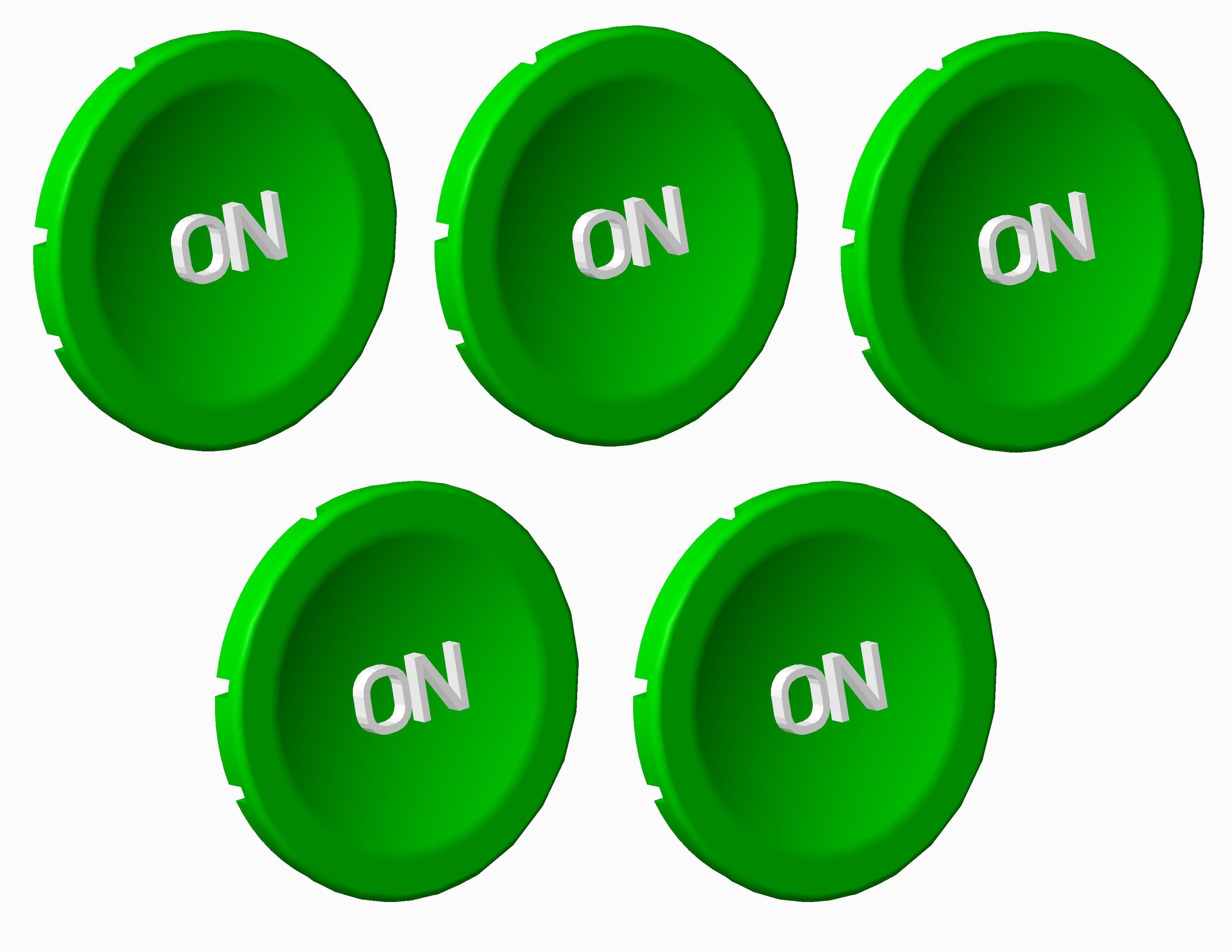 Atx - Unicode 2 - Lot de 5 pastilles vertes ON