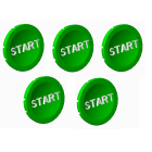 Atx - Unicode 2 - Lot de 5 pastilles vertes START